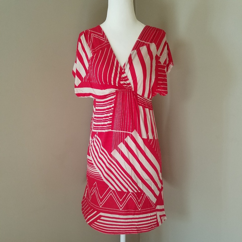 ModCloth Visual Virtuoso Dress in Red Size Small